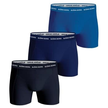 Björn Borg 3P Essential Shorts Marine/Blå bomull XX-Large Herre