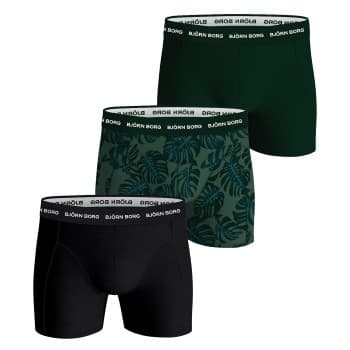 Björn Borg 6P Essential Shorts Svart/Grønn bomull XX-Large Herre