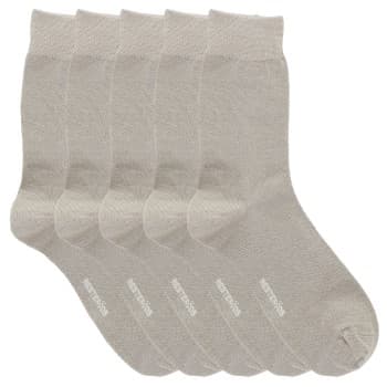 Resteröds Resteröds Strømper 5P Bamboo Socks Beige Str 40/45 Herre