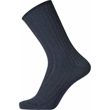 Egtved Egtved Strømper Wool No Elastic Rib Socks Mørkblå Str 36/41