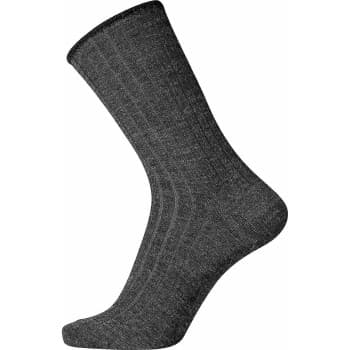 Egtved Egtved Strømper Wool No Elastic Rib Socks Mørkgrå Str 36/41
