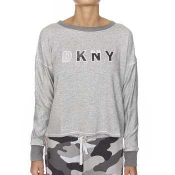 Dkny DKNY Urban Armor LS Top Grå Large Dame