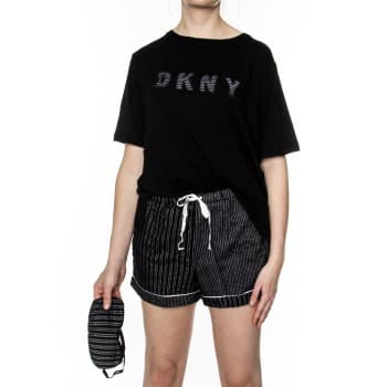 Dkny DKNY Hello Fall Pj Set Box Svart mønstret Small Dame