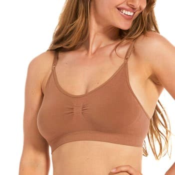Magic Magic BH Comfort Bra Spaghetti Straps Bamboo Mocca Medium Dame