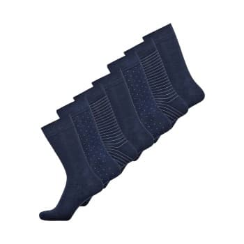 Jbs JBS Strømper 7P Bamboo Socks Marine Str 41/44