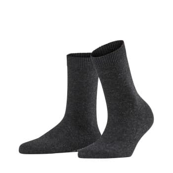 Falke Falke Strømper Women Cosy Wool Socks Antracit Str 39/42 Dame