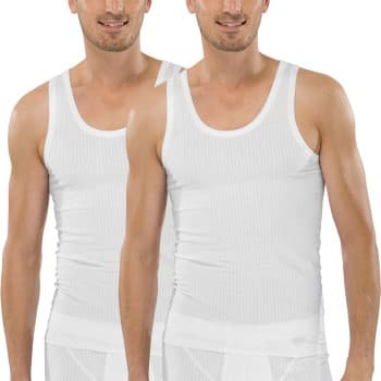 Schiesser 2P Authentic Undershirts Hvit bomull XX-Large Herre