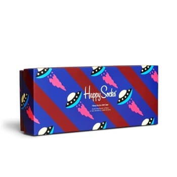 Happy Socks Happy socks Strømper 4P Navy Gift Box 650 Mixed Str 41/46