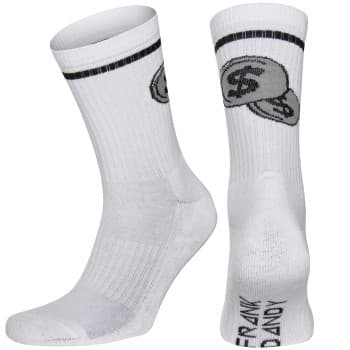 Frank Dandy Frank Dandy Strømper 3P Half Terry Sock Hvit Mønster Str 41/46