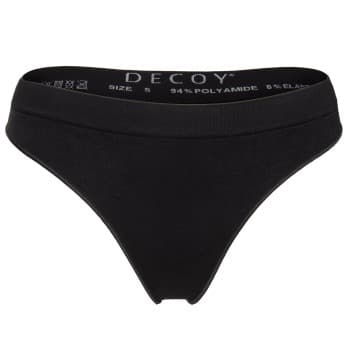Decoy Decoy Truser String Svart polyamid Small Dame