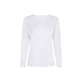 JBS of Denmark Bamboo Long Sleeve Top Hvit Large Dame