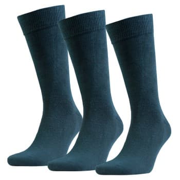 Amanda Christensen Strømper 3P True Combed Cotton Sock Grønn Str 47/50