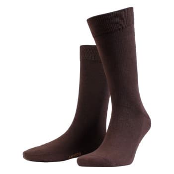 Amanda Christensen Strømper True Combed Cotton Sock Mørkbrun Str 35/38