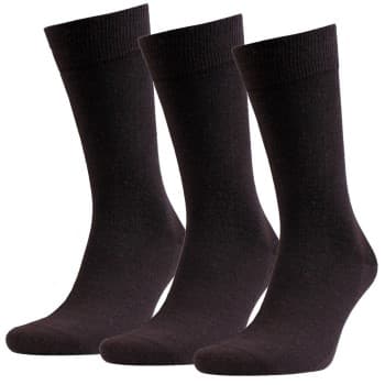 Amanda Christensen Strømper 3P Grade Merino Wool Sock Mørkbrun Str 47/50