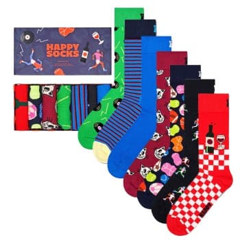 Happy Socks Happy socks Strømper 7P 7-Day Gift Box Multi-colour-2 bomull Str 41/46