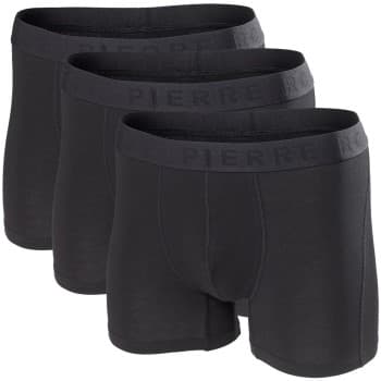 Pierre Robert Pierre Robert 3P For Men Boxers Svart økologisk bomull XX-Large Herre