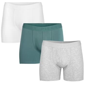 Pierre Robert Pierre Robert 3P For Men Boxers Blå/Grå økologisk bomull X-Large Herre