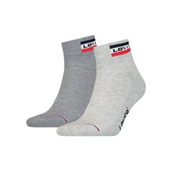 Levi's Levis Strømper 2P Sport Mid Cut Sock Grå Str 39/42