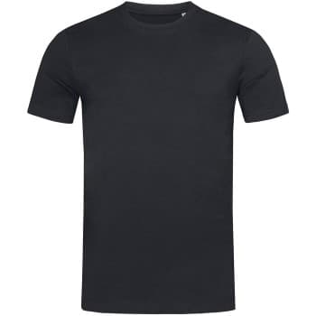 Stedman James Organic Men Crew Neck Svart økologisk bomull XX-Large Herre