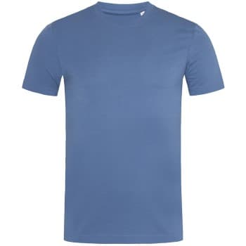 Stedman James Organic Men Crew Neck Denimblå økologisk bomull XX-Large Herre
