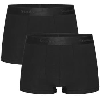 Stedman Stedman 2P Dexter Boxer For Men Svart bomull XX-Large Herre