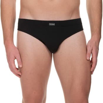 Bruno Banani Bruno Banani 2P Check Line 2.0 Sports Brief Svart polyamid Medium Herre