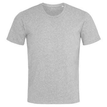 Stedman Clive Relaxed Men Crew Neck Gråmelerad ringspunnet bomull Large Herre