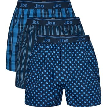 JBS 3P Organic Cotton Boxershorts Blå/Blå økologisk bomull 3XL Herre
