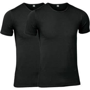 Jbs JBS 2P Organic Cotton Crew Neck T-shirt Svart økologisk bomull Large Herre