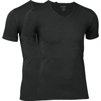 Jbs JBS 2P Bamboo T-shirt V-Neck Svart Large Herre