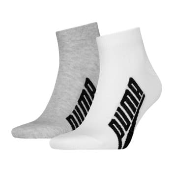 Puma Puma Strømper 2P Lifestyle Quarter Sock Hvit/Grå Str 43/46