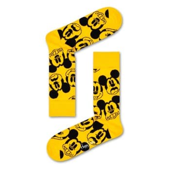 Happy Socks Happy socks Strømper Disney Face It Mickey Sock Gul bomull Str 36/40