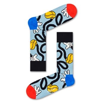 Happy socks Strømper Disney Mickey Stretch Sock Blå Mønster bomull Str 41/46 Dame