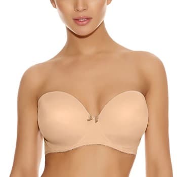 Freya BH Deco Moulded Strapless Bra Beige C 70 Dame