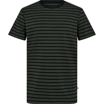 Resteröds Bamboo Crew Neck Grønn stripet 2XL Herre
