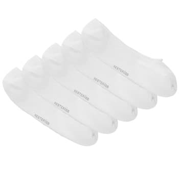 Resteröds Resteröds Strømper 5P Bamboo Invisible Socks Hvit Str 40/45 Herre