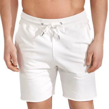 Bread & Boxers Bread and Boxers Organic Cotton Men Short Benhvit økologisk bomull Small Herre