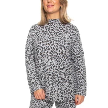 Damella Damella Melange Brushed Top Grå Large Dame