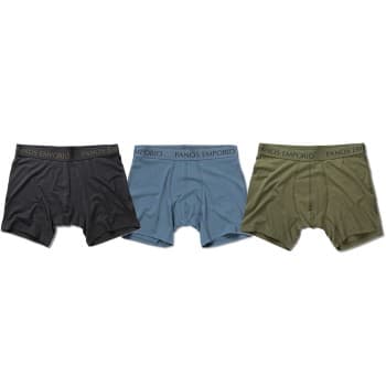 Panos Emporio 3P Base Bamboo Cotton Boxer Mixed Medium Herre