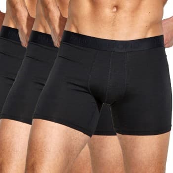 Panos Emporio 3P Base Bamboo Cotton Boxer Svart 3XL Herre