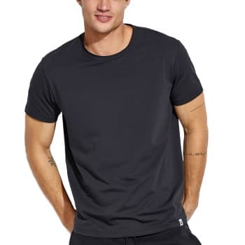 Panos Emporio Panos Emporio Base Crew Tee Svart økologisk bomull Medium Herre
