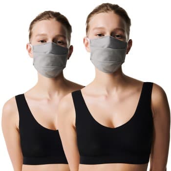 Chantelle Chantelle 5P Reusable Community Face Mask Soft Grå bomull One Size