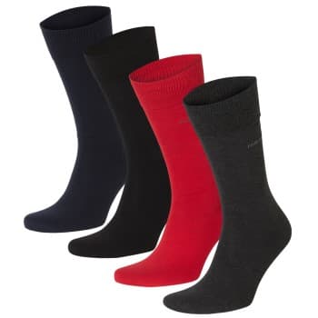 BOSS BOSS Strømper 4P Gift Set CC Socks Rød/Blå Str 40/46 Herre