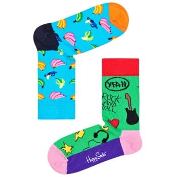 Happy Socks Happy socks Strømper Rock Your Socks Friend Kids Sock Blå/Grønn bomull 4-6 år Barn