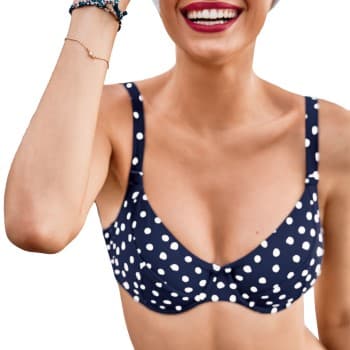 Rosa Faia Rosa Faia Blue Dots Luna Bikini Bra Marine D 38 Dame
