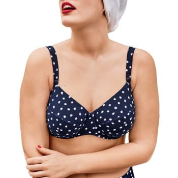 Rosa Faia Rosa Faia Blue Dots Luna Big Cup Bikini Bra Marine F 38 Dame