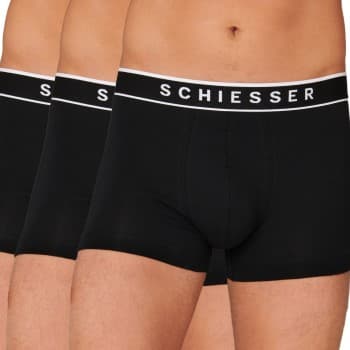 Schiesser Schiesser 3P 95-5 Organic Cotton Rio Boxer Helsvart bomull XX-Large Herre