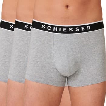 Schiesser 3P 95-5 Organic Cotton Rio Boxer Grå bomull Medium Herre