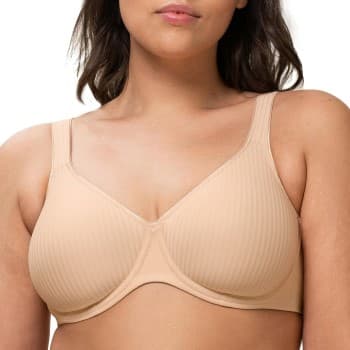 Triumph BH Modern Soft Cotton Underwire Bra Beige B 100 Dame