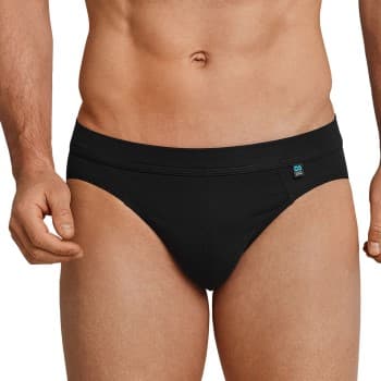 Schiesser Long Life Cotton Rio Brief Svart bomull Small Herre